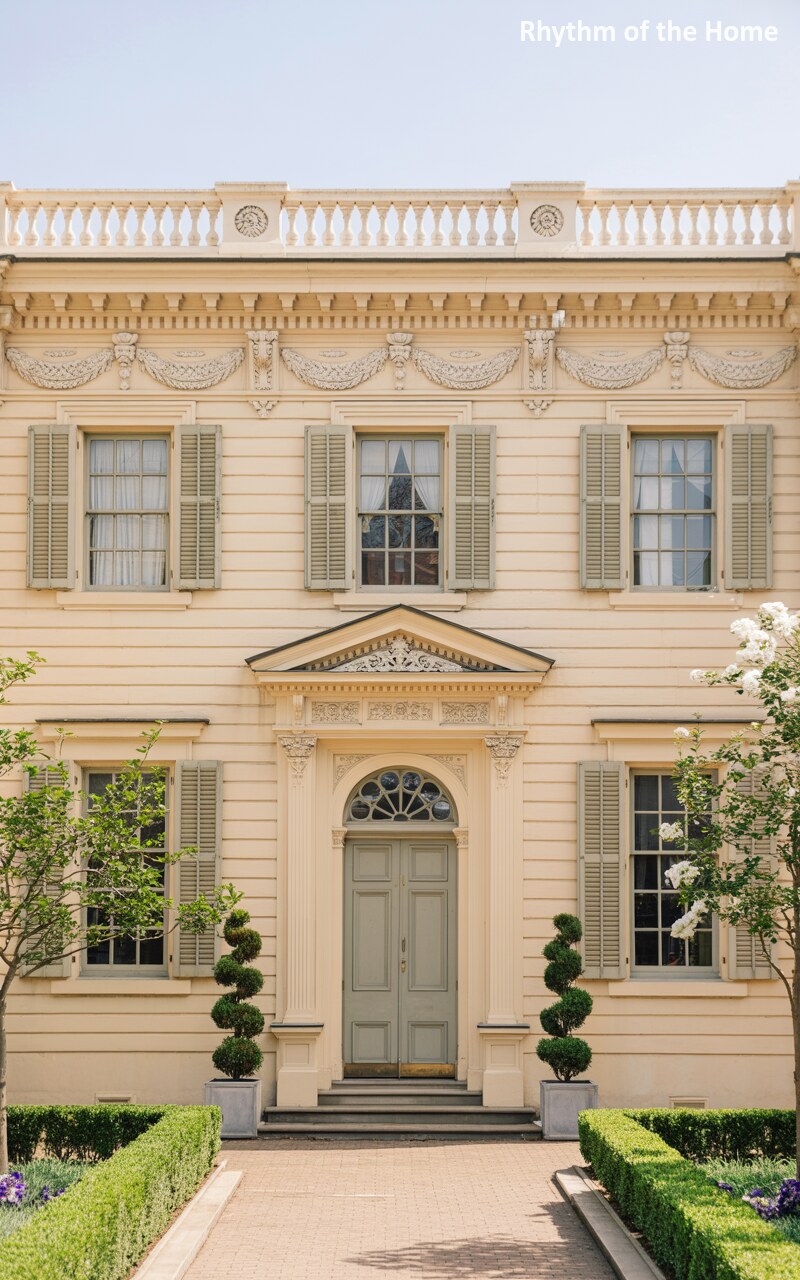 The Yellow Siding and Topiary Federal Home