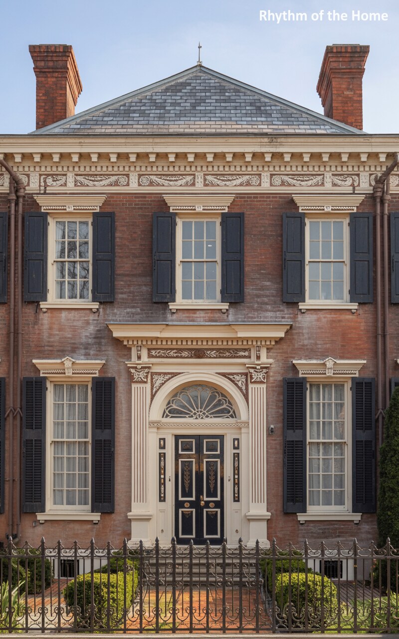 The Weathered Brick Elegance of a Federal Home