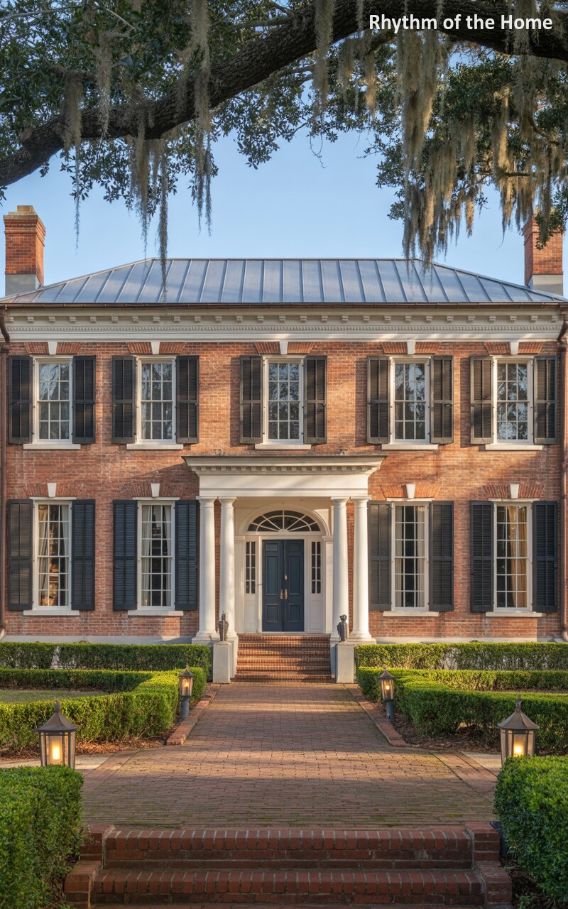 Monumental Brick Grandeur in a Southern Federal Home