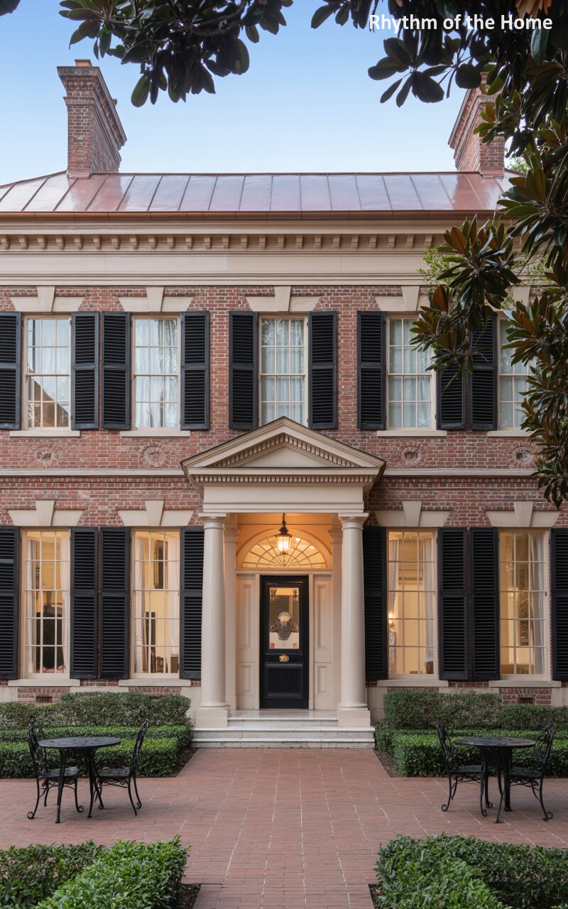 Historic Brick and Copper in a Formal Federal Home