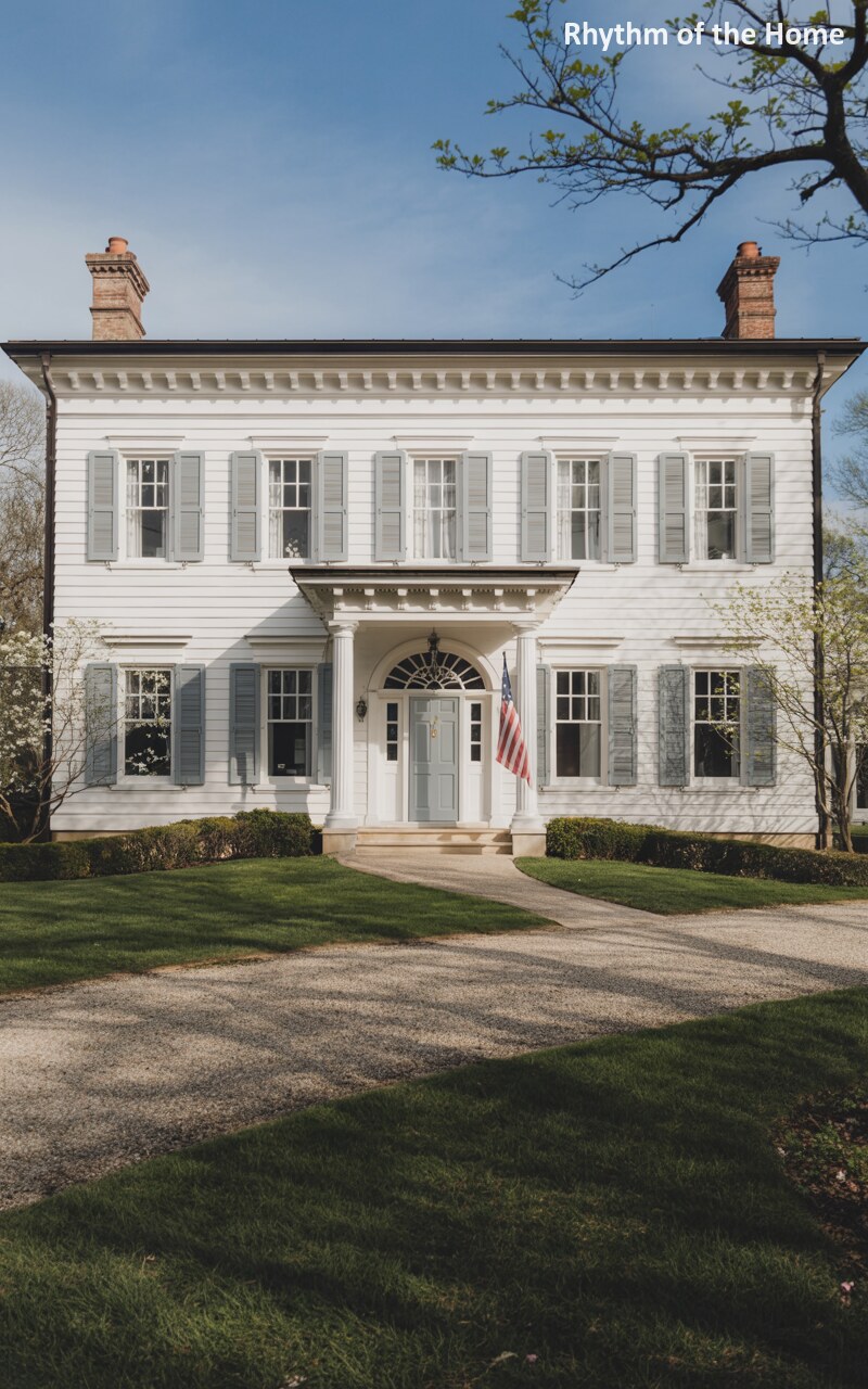 The Stately White Clapboard Federal Home