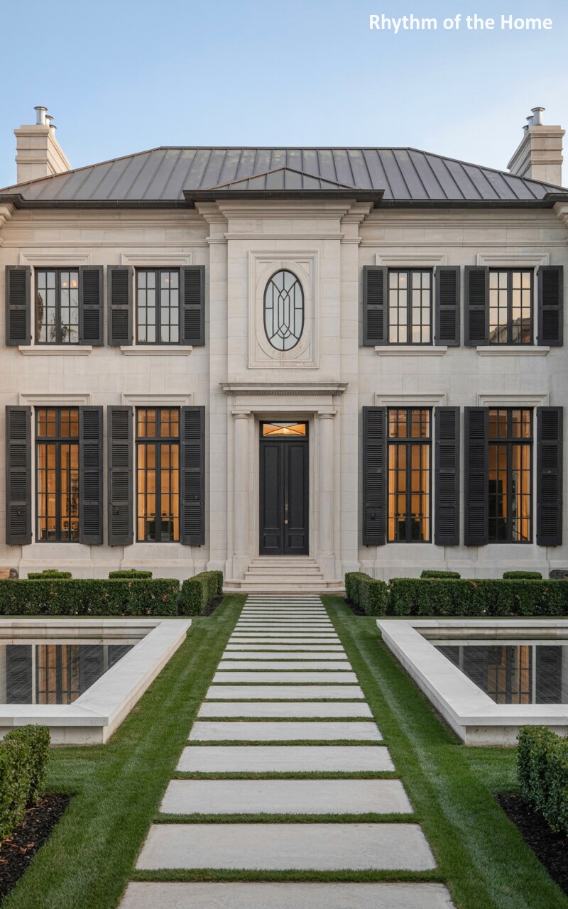 Grand Limestone Proportions of a Monumental Federal Home