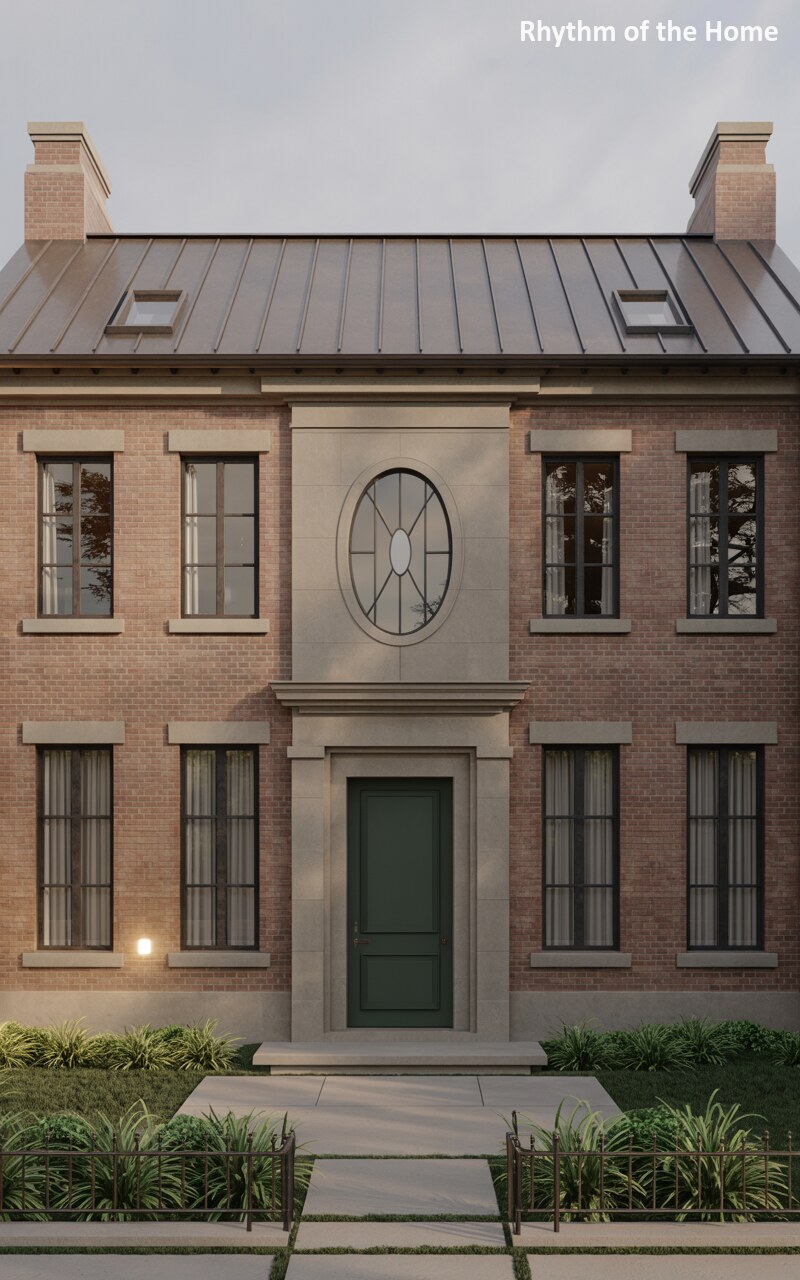 Urban Brick Elegance: The Townhouse Federal Home
