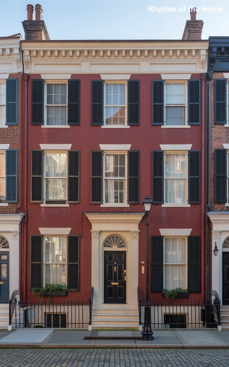 Crimson Brick Charm of a Classic Federal Home