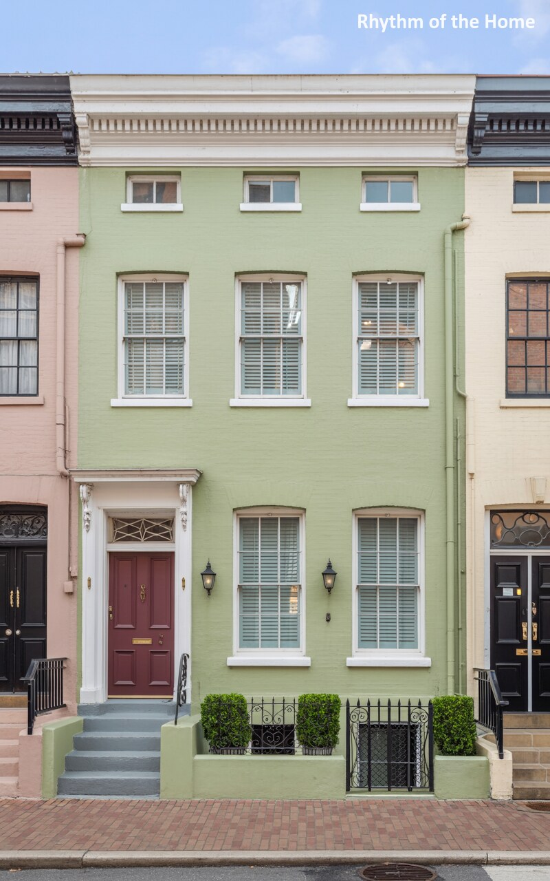 Pastel Mint Elegance in a Historic Federal Home