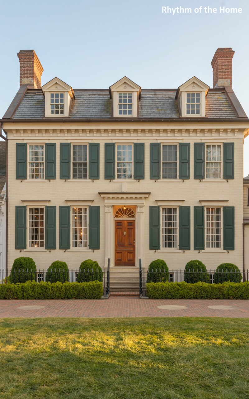 Dormered Elegance on a Yellow Brick Federal Home