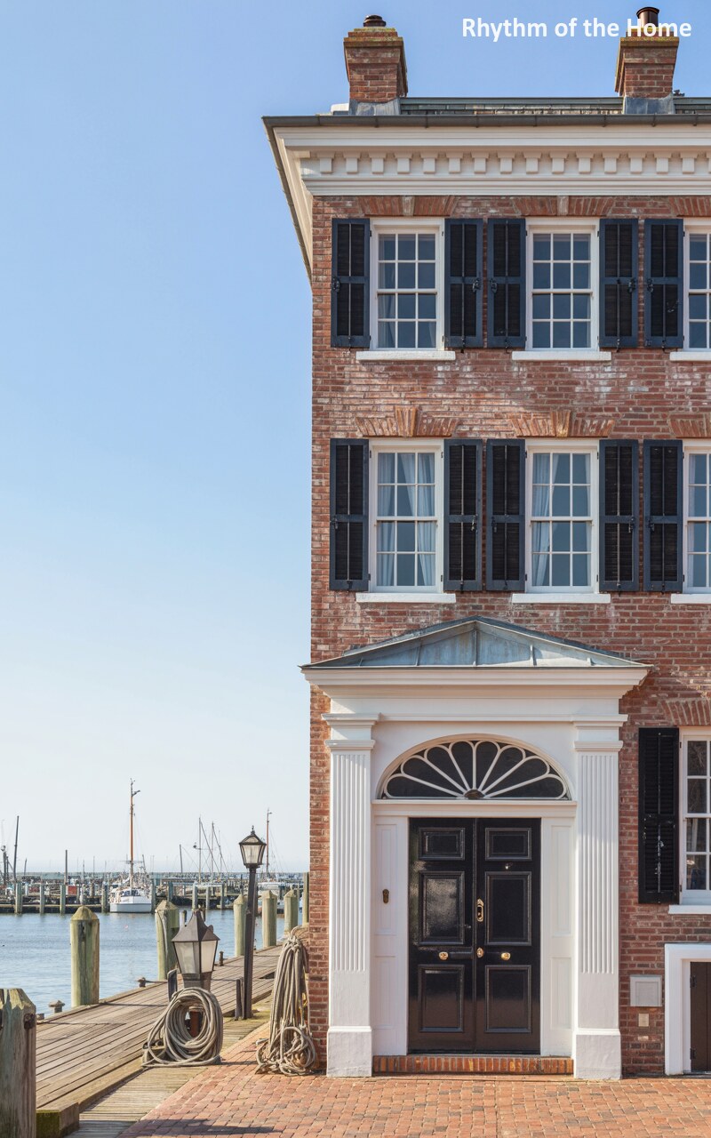 Majestic Harbor-Side Brick Federal Home