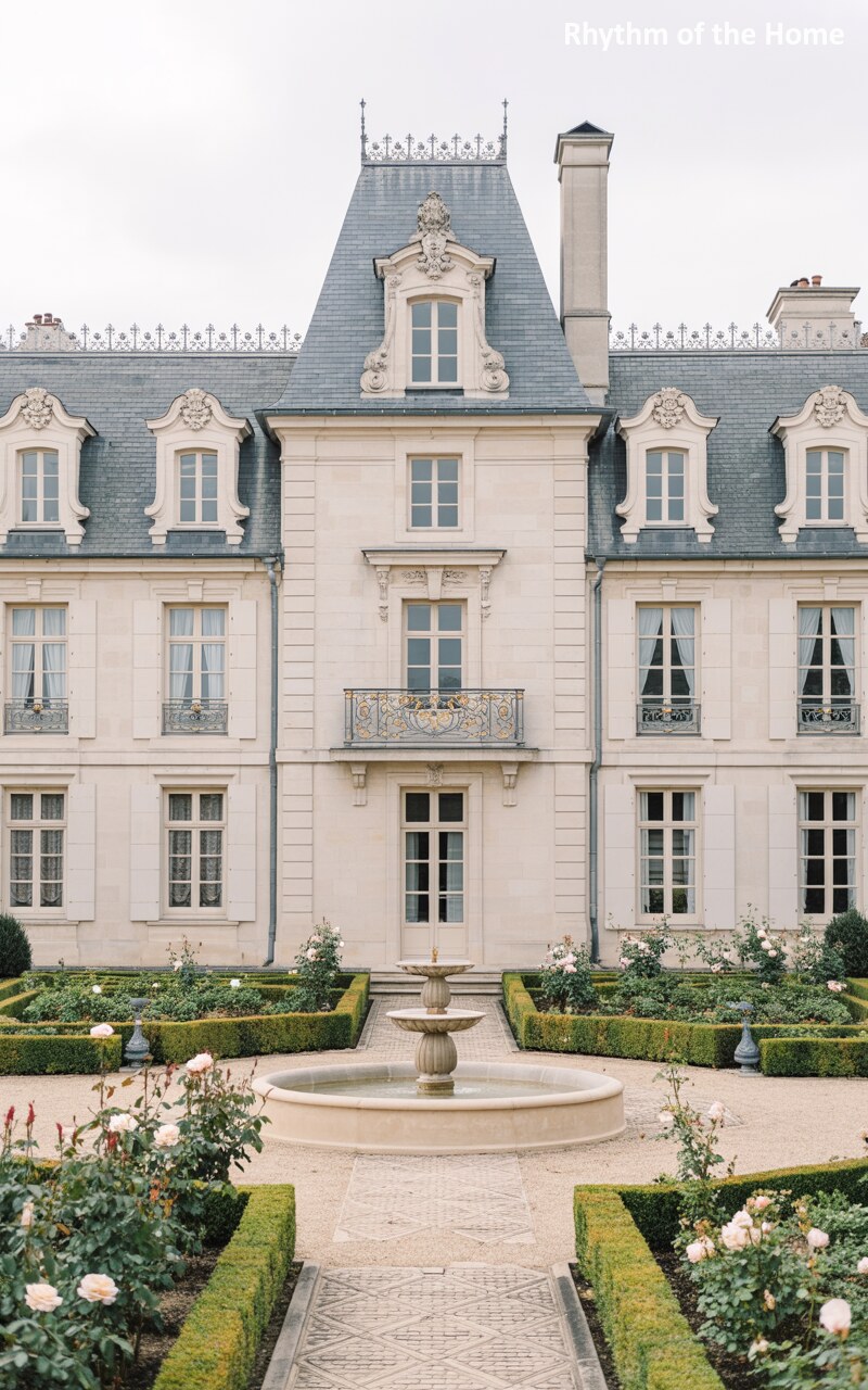 Gilded Balcony Chateausque Home