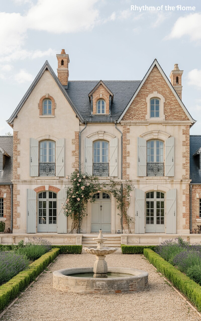 Rustic Brick Quoins on a Chateausque Home