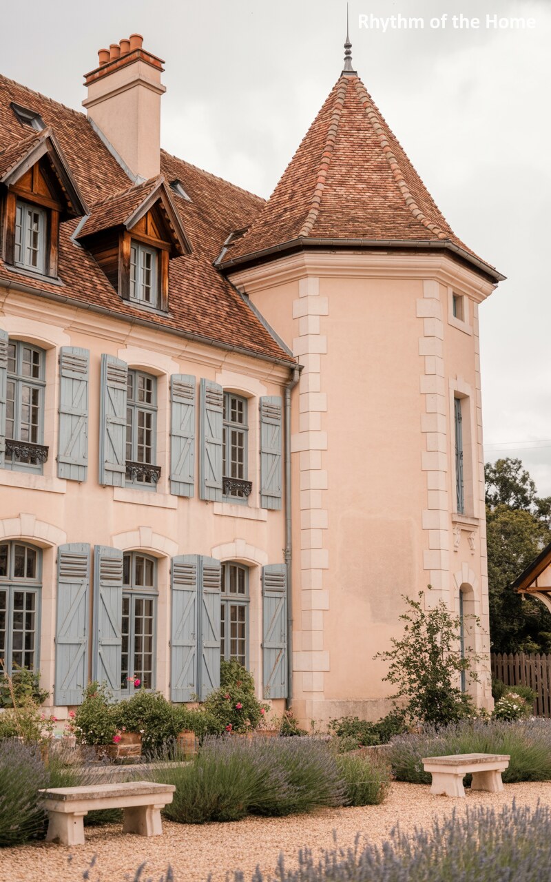 Rustic Terracotta Roofed Chateausque Home
