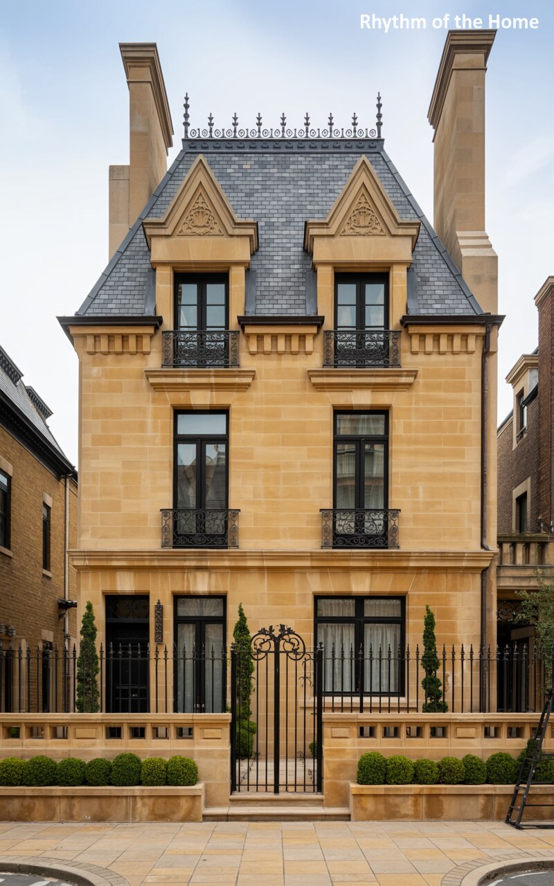 Golden Sandstone Chateausque Home
