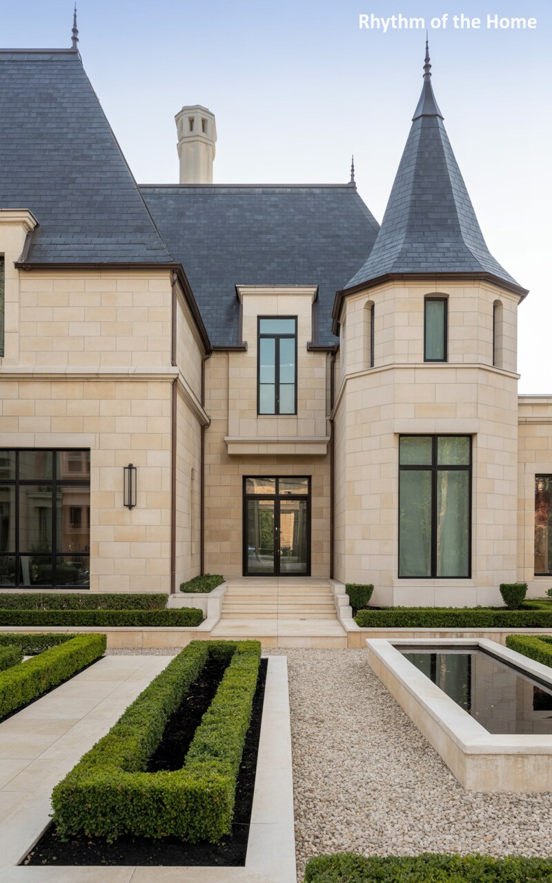 Asymmetrical Charm of a Chateausque Home