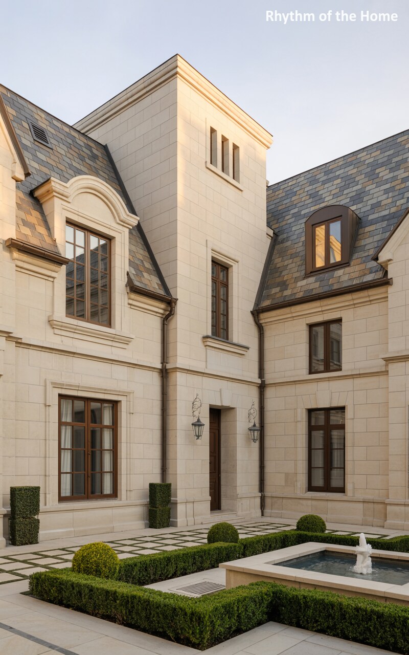 A Secluded Courtyard Chateausque Home