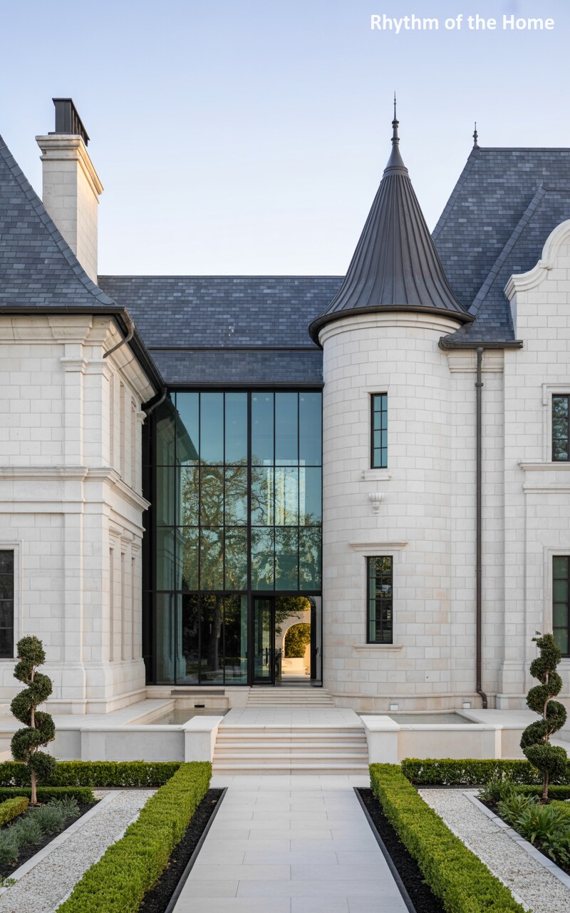 Glass and Stone Harmony in a Chateausque Home