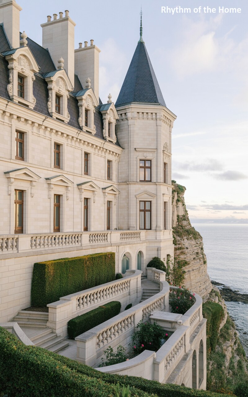 Cascading Terraces of a Chateausque Home