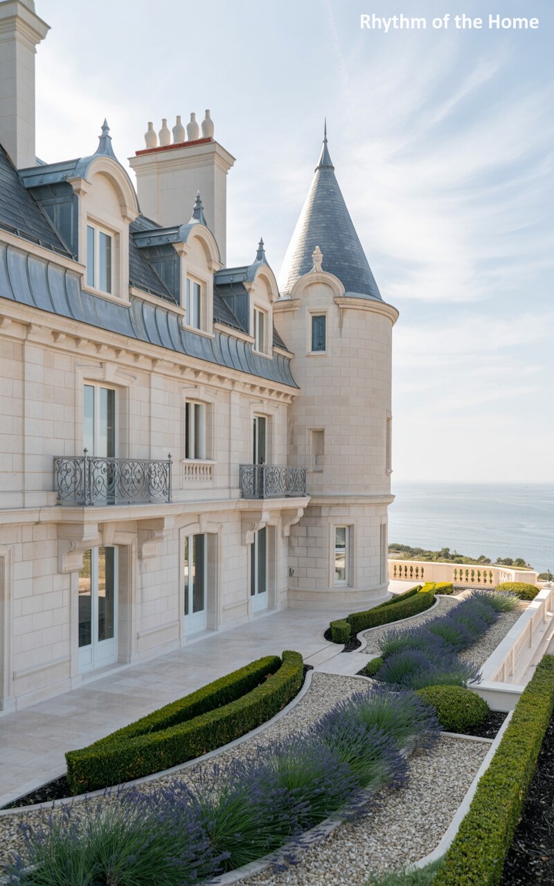 Coastal Lavender at a Chateausque Home