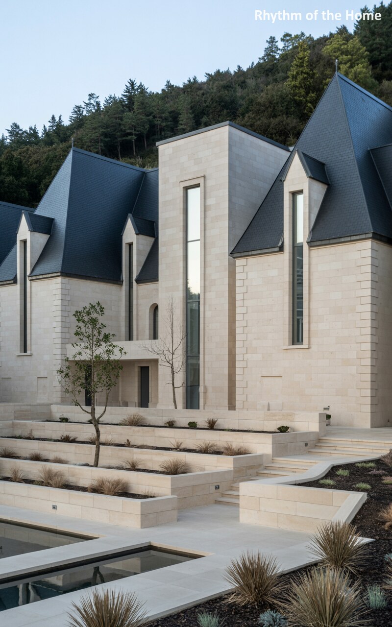 Sculptural Minimalism of a Chateausque Home