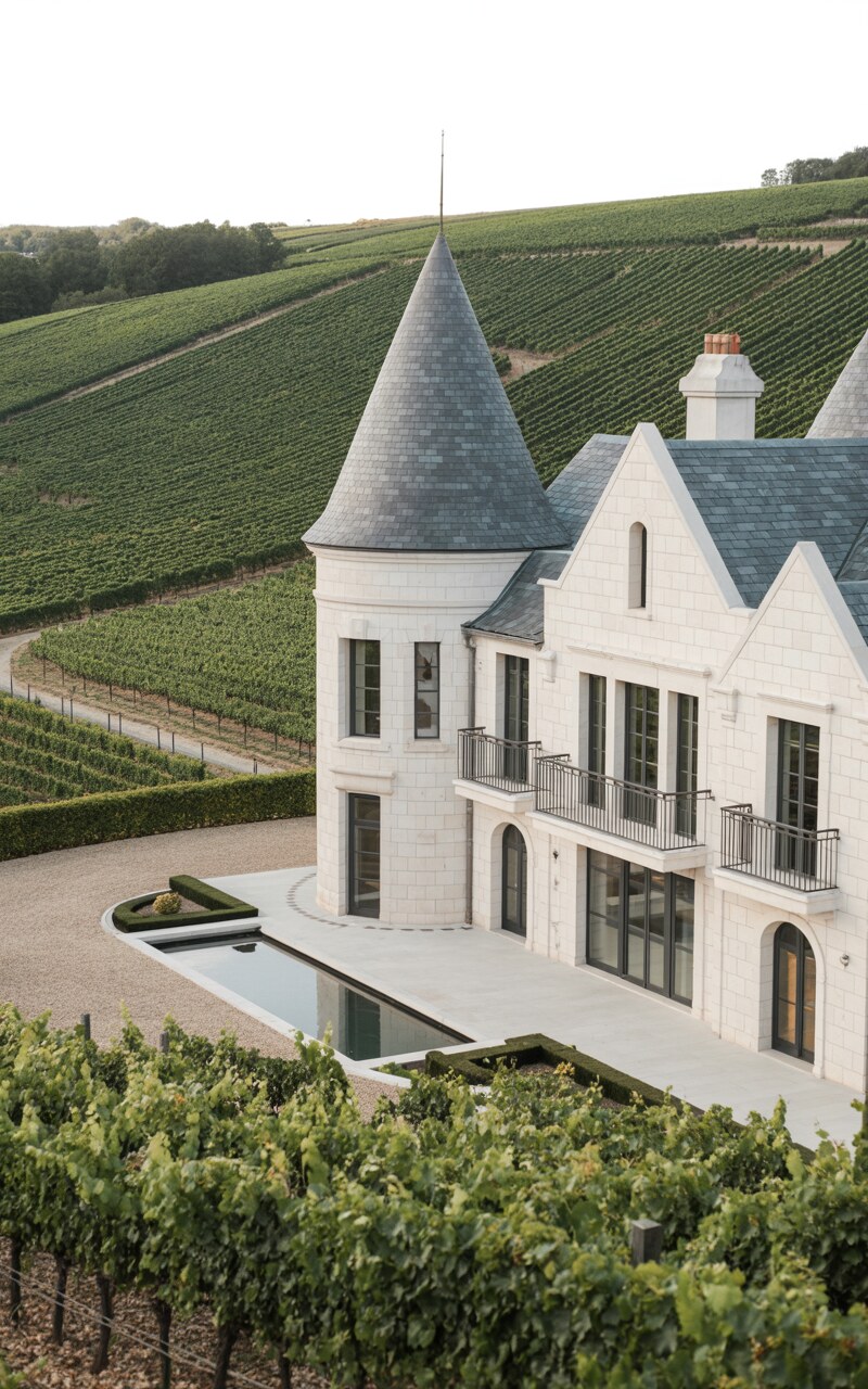 Vineyard Romance in a Chateausque Home