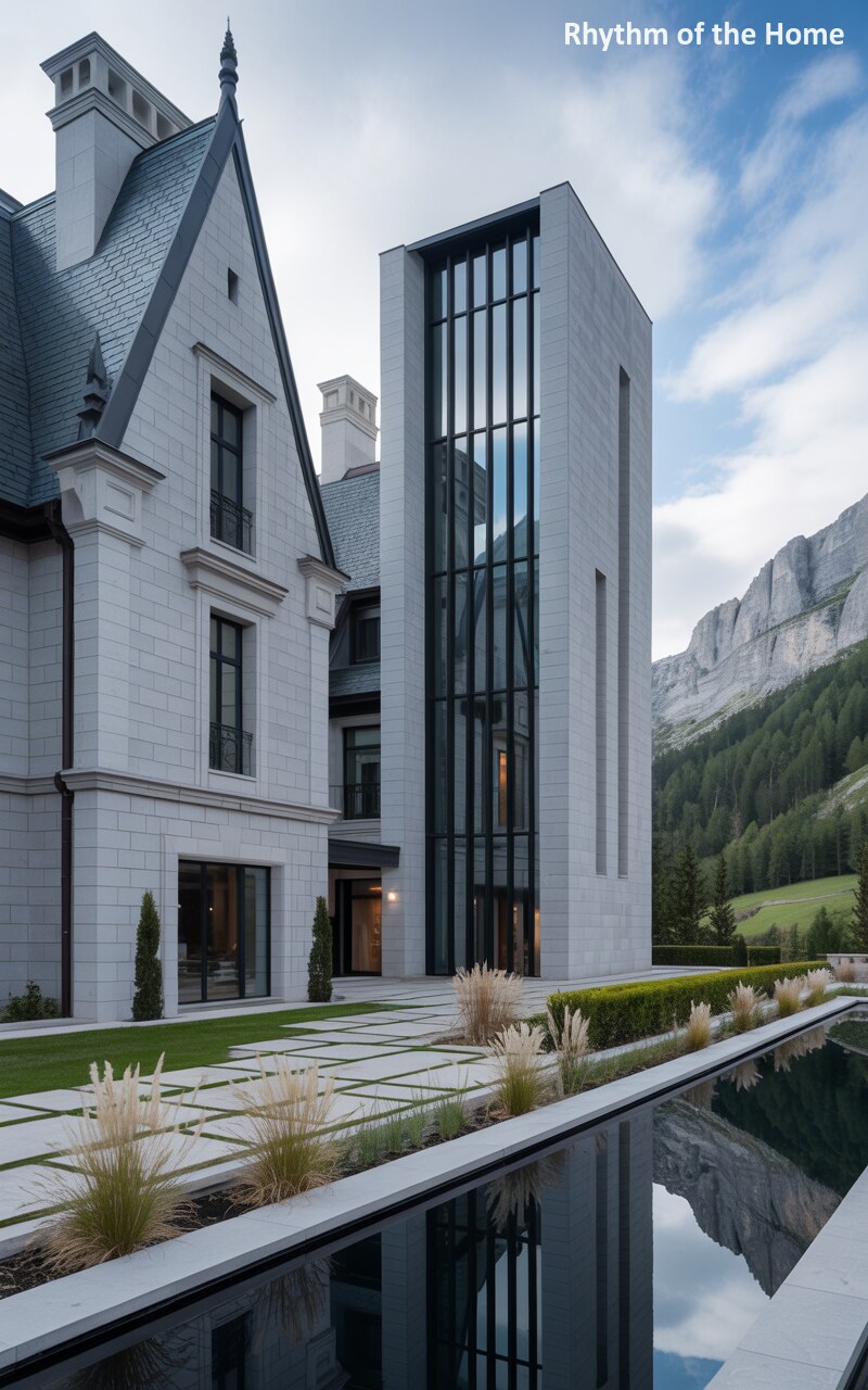 Daring Juxtapositions in a Chateausque Home
