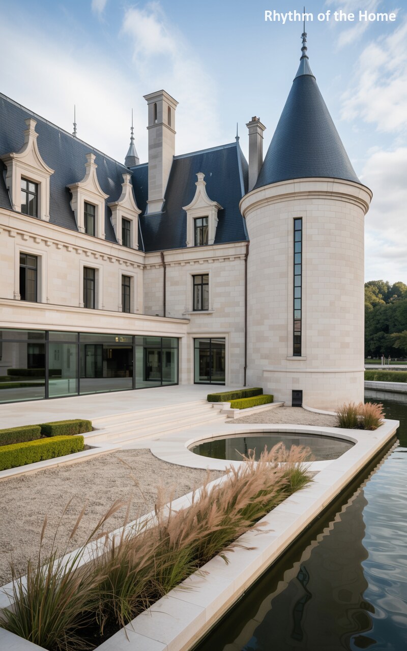 Floating Illusions at a Chateausque Home