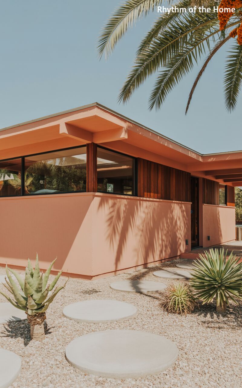Peach Desert Ranch Home