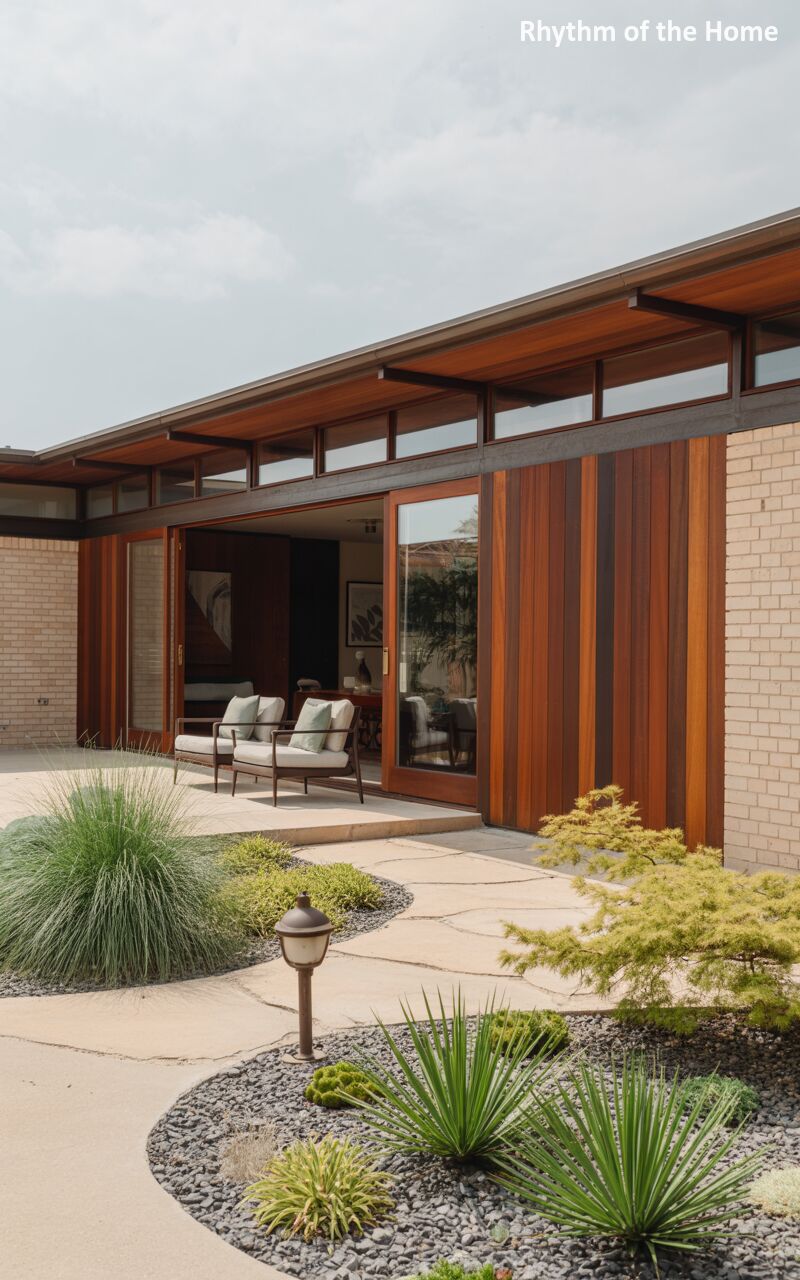 Modernist Wood-Paneled Ranch Home