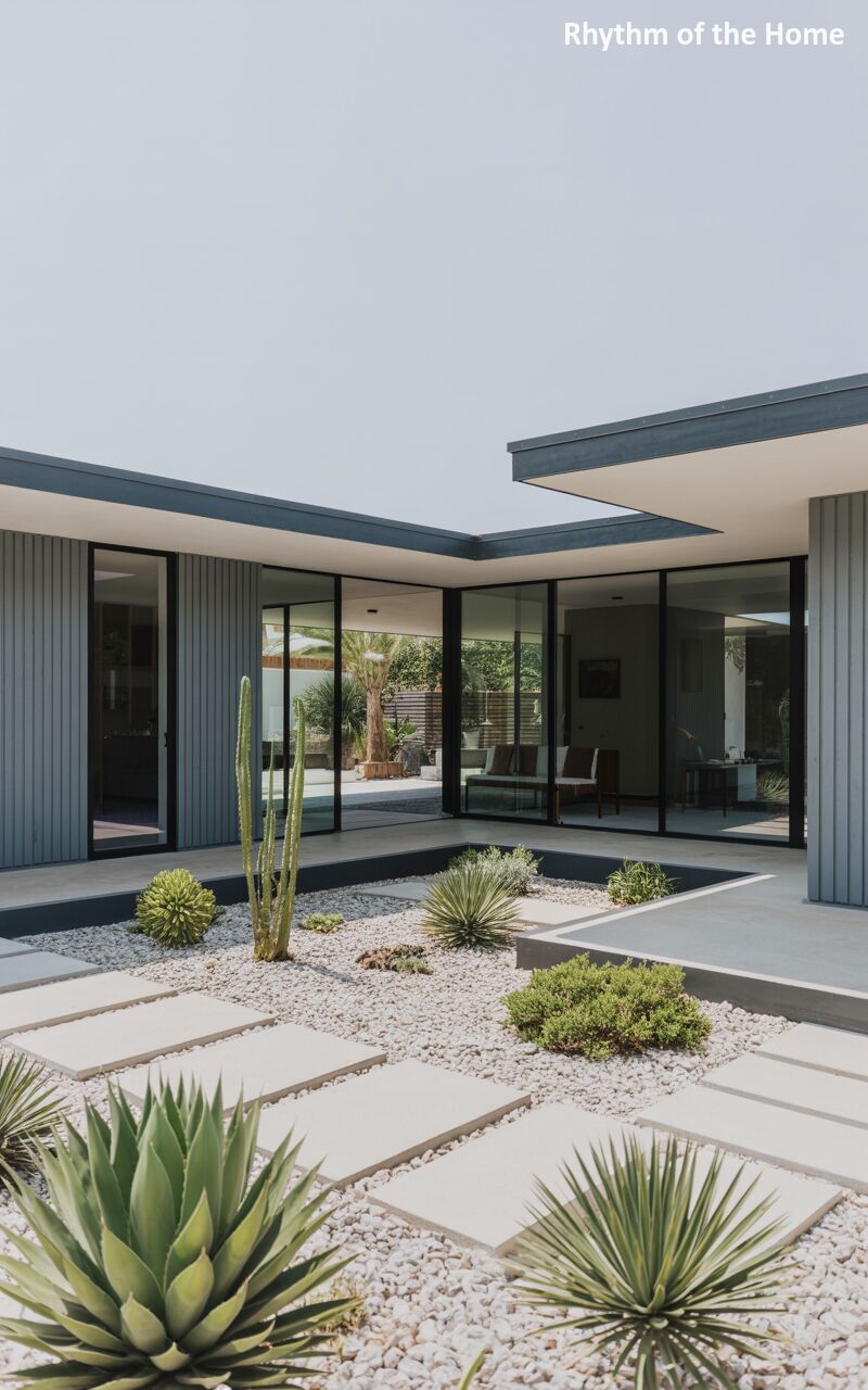Contemporary Courtyard Ranch Home