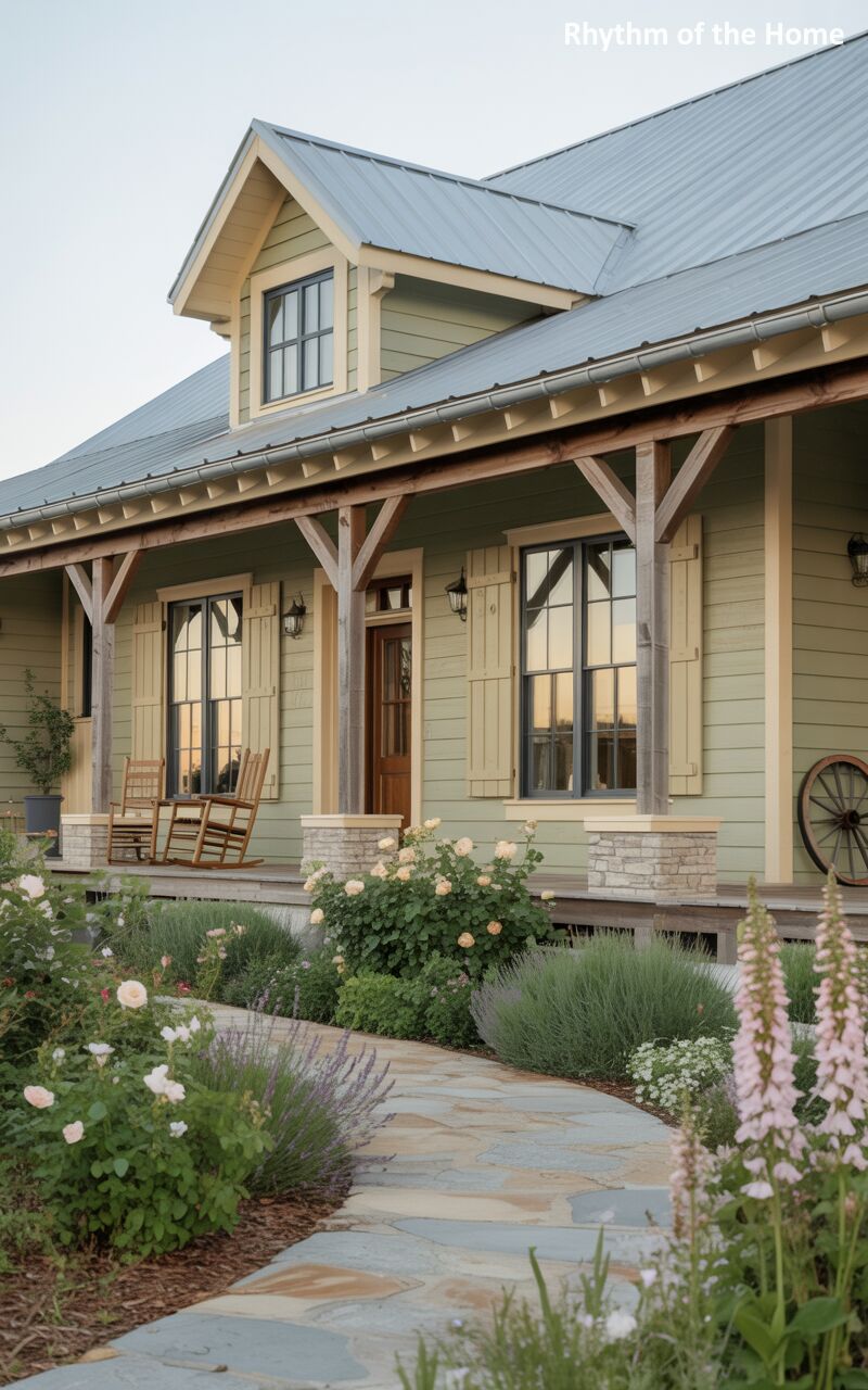 Rustic Sage Retreat Ranch Home