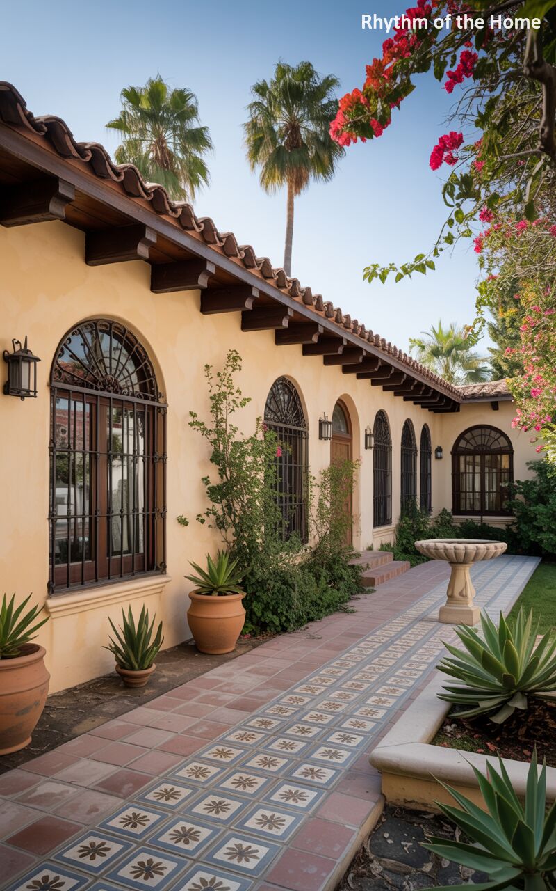 Spanish Colonial Hacienda Ranch Home
