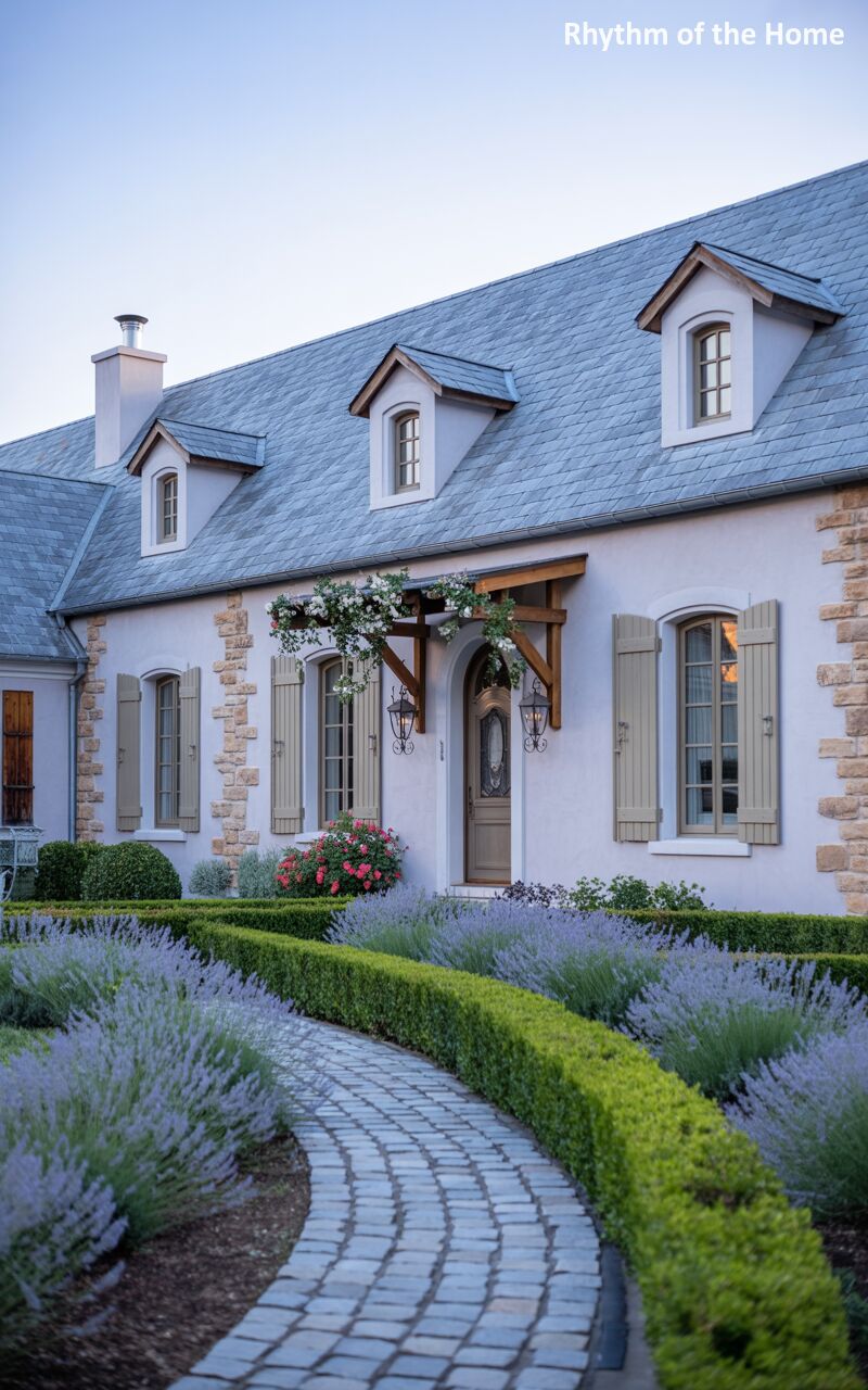 Slate and Lavender Ranch Home