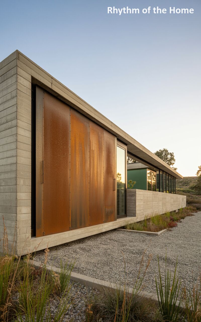 Corten Steel Industrial Coach/Carriage Home