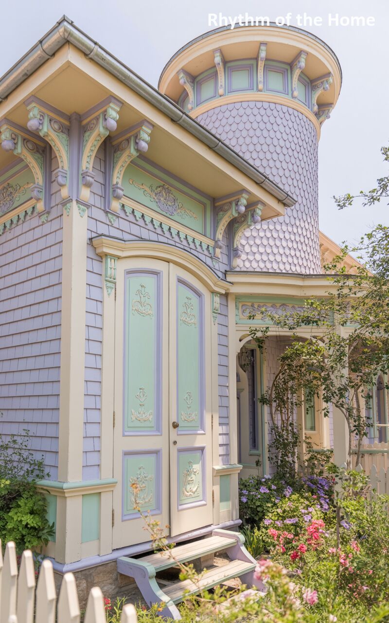 Pastel Gingerbread Coach/Carriage Home