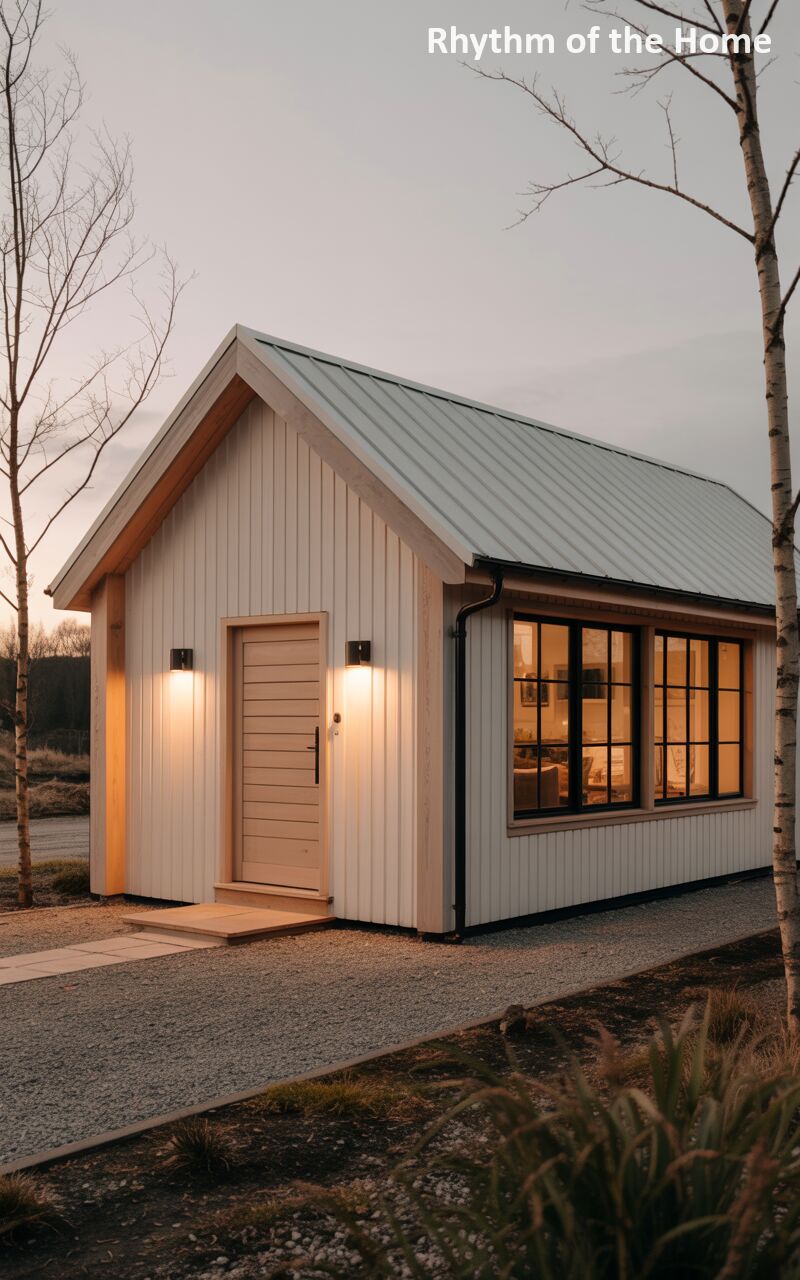 Modern Farmhouse Twilight Coach/Carriage Home